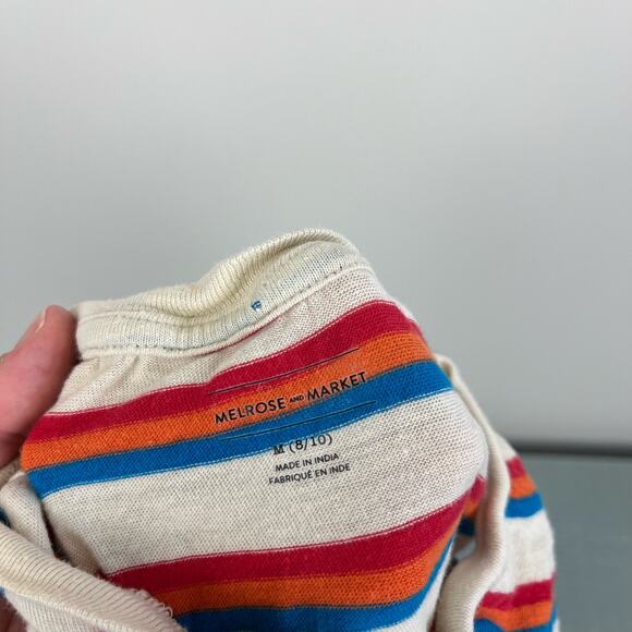 Melrose and Market Girls Striped Tank Top Medium 8/10 - Picture 4 of 5